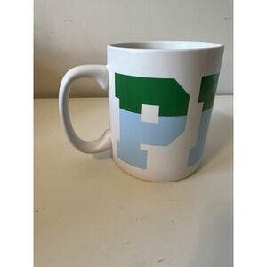 PINK Jumbo Coffee Mug‎ By Victoria's Secret, 29.76 fl oz Kelly Green And Blue